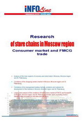 Store chains in Moscow region. Consumer Market and FMCG Trade.