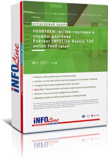   "Foodtech: online-   .  INFOLine Russia TOP online food retail 3 2021 "